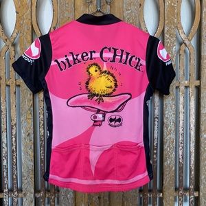 World Jerseys Biker Chick Cycling Jersey - Pink M